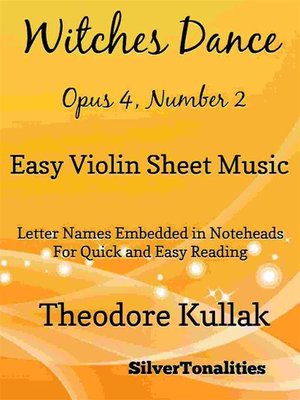 cover image of Witches Dance Opus 4 Number 2 Easy Violin Sheet Music